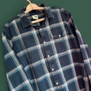 The North Face Arroyo Shirt Men Sz XL Blue Flannel Outdoor Preppy Thick Gorpcore